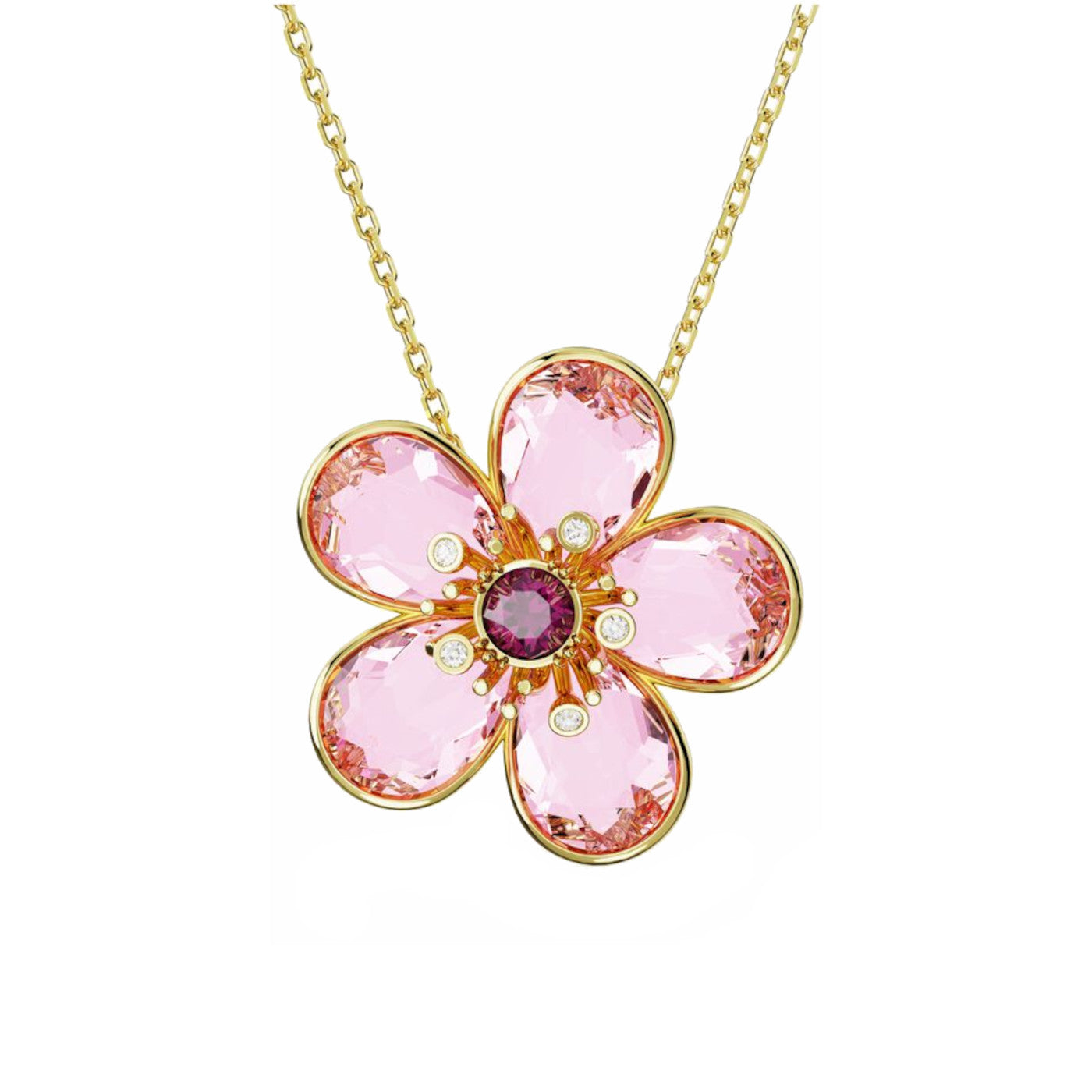 Swarovski Florere Gold Pendant Metal Necklace 5657875