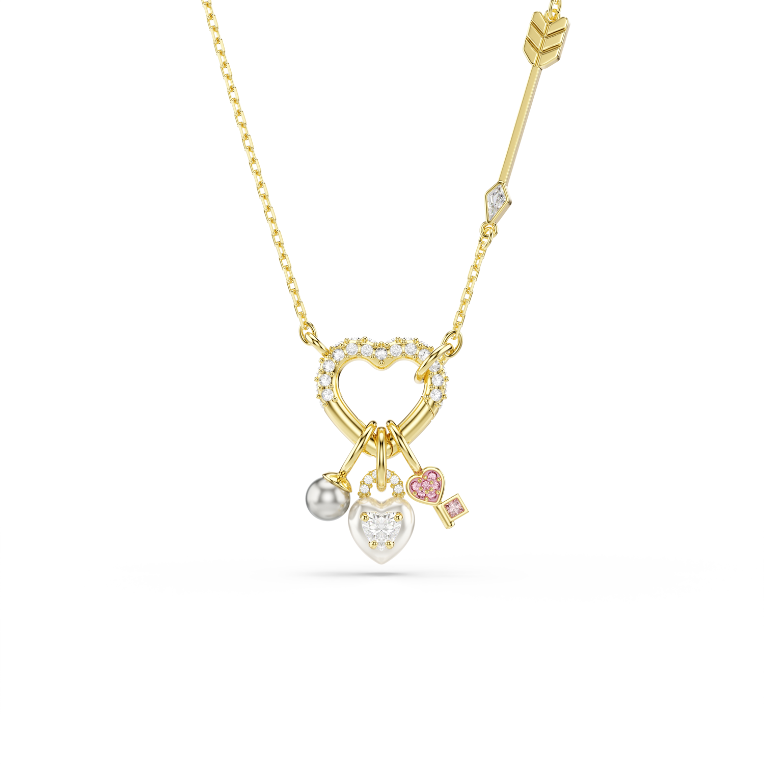 Swarovski Idyllia Gold Plated Metal Necklace 5737290