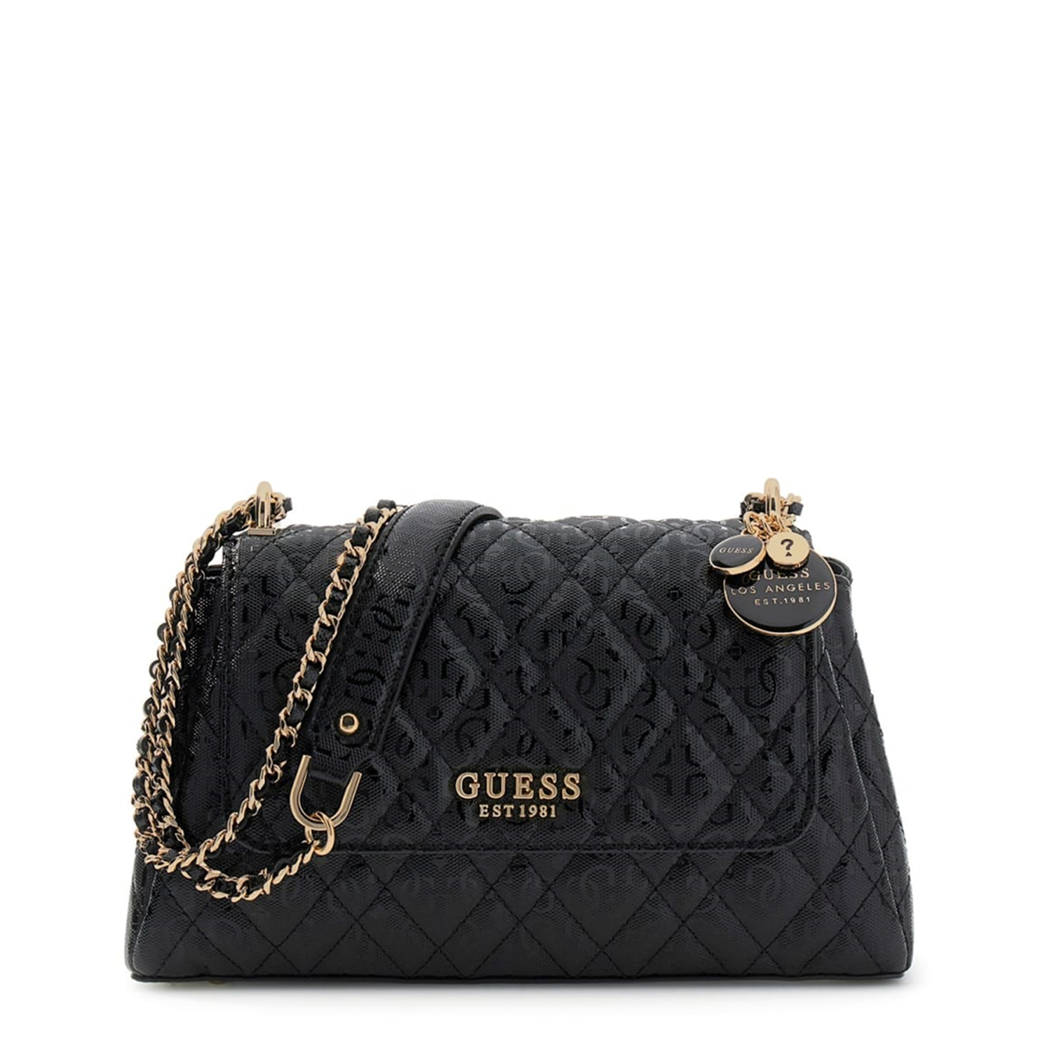 【ブラック(BLA)】GUESS ハンドバッグ クロスボディバッグ (W)RIANEE Xbody Flap ゲス GUESS REECE Crossbody （BLA） クロスボディバッグ レディース