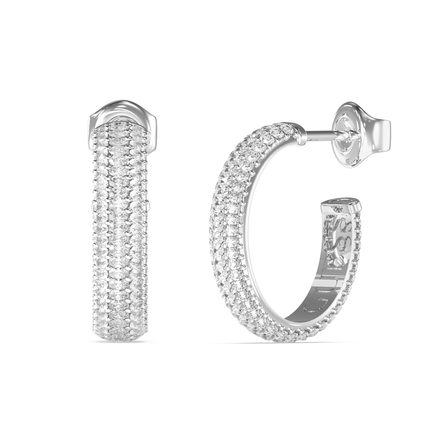 Guess CRAZY EARRINGS - Orecchini - silver-coloured/argentato Guess CRAZY EARRINGS - Orecchini - silver-coloured/argentato