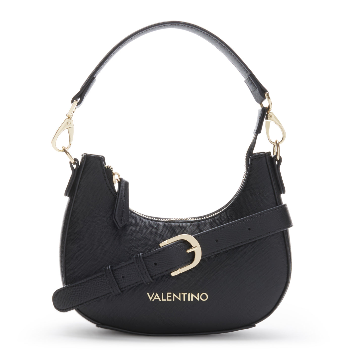 VALENTINO　ボディバッグ　ブラック Rockstud Grainy Calfskin Crossbody Bag for Man in Black | Valentino US