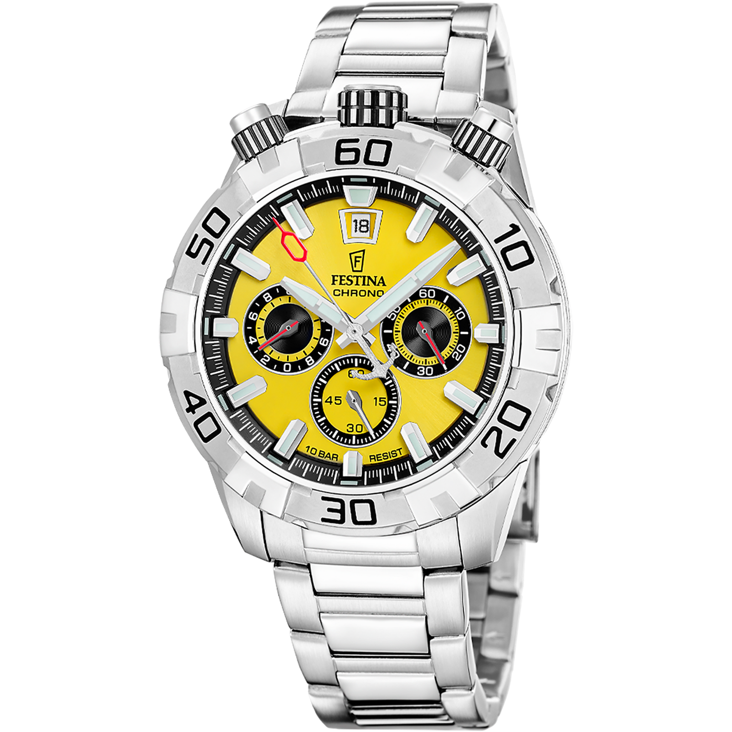 Bullhead Yellow Chronograph Men's Watch F20743/4