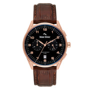 Mats Meier Mont Vélan Chrono Black/Brown Watch MM10001