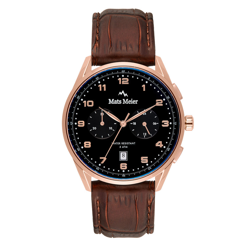 Mats Meier Mont Vélan Chrono Black/Brown Watch MM10001-zoom-