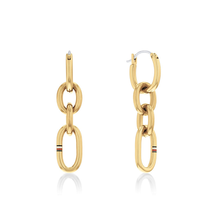 Tommy Hilfiger Jewels Gold Drop Earrings TJ2780786-zoom-