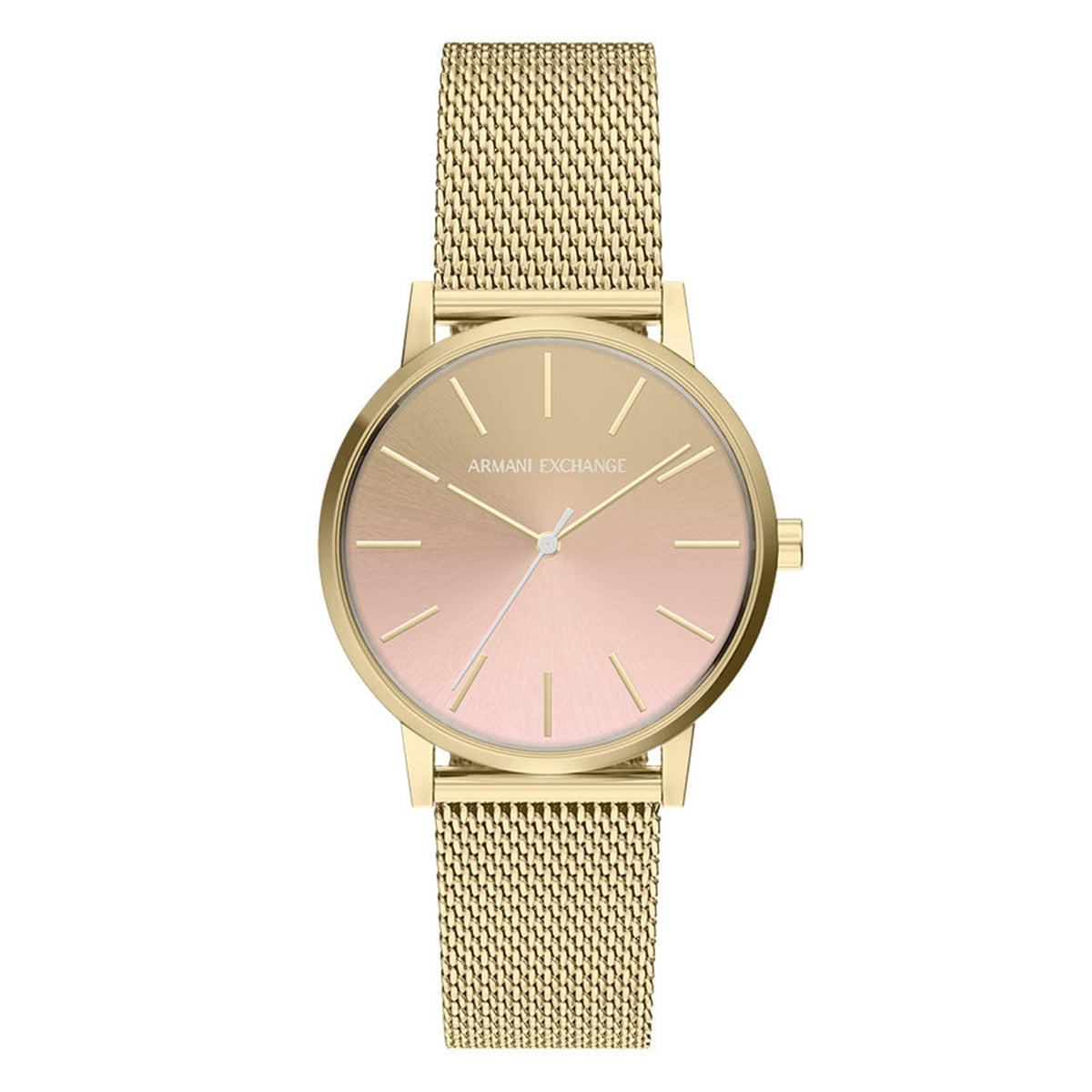 Armani Exchange Round Pink Dial Watch AX5619