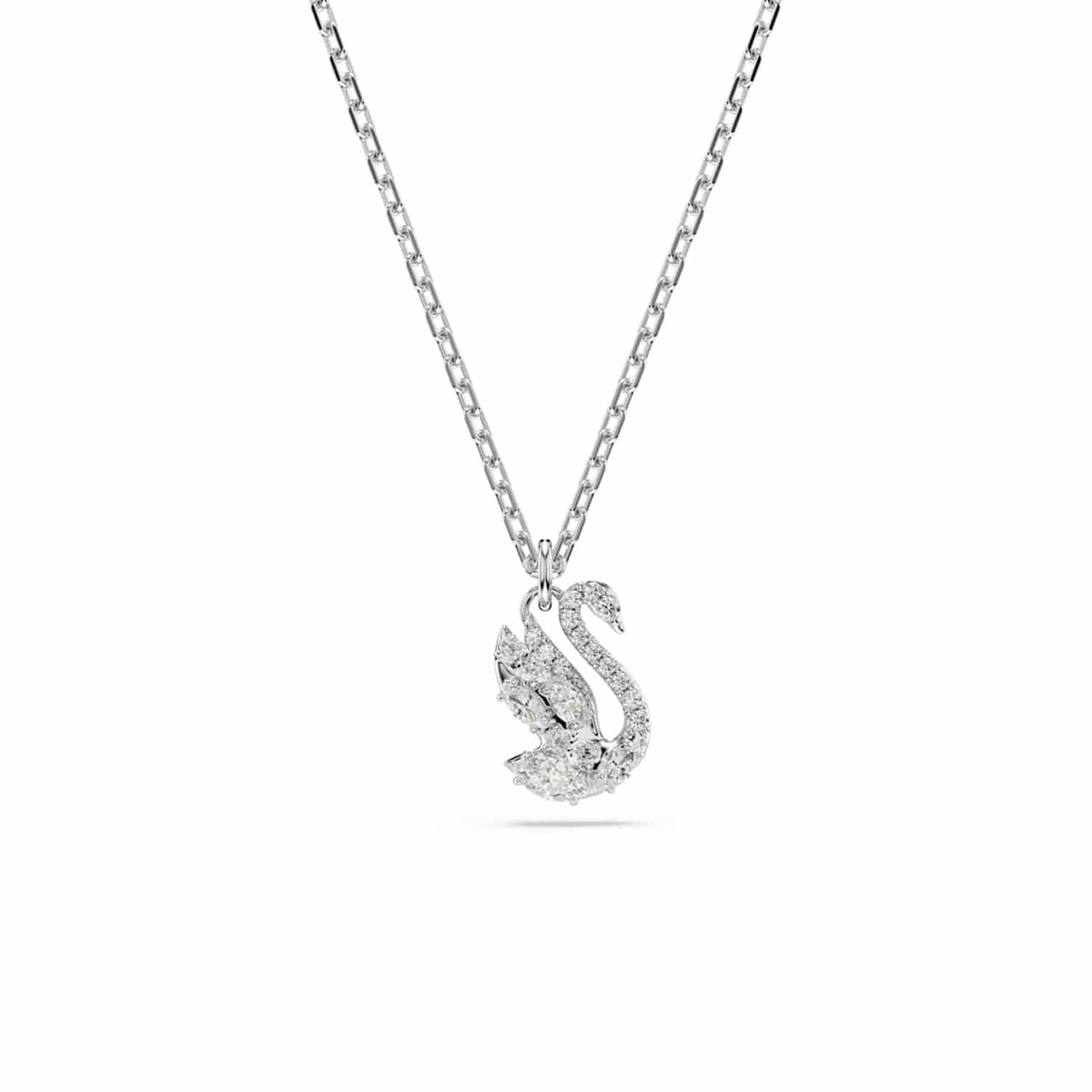 Swarovski Swan Pave Silver-Tone Necklace 5754347