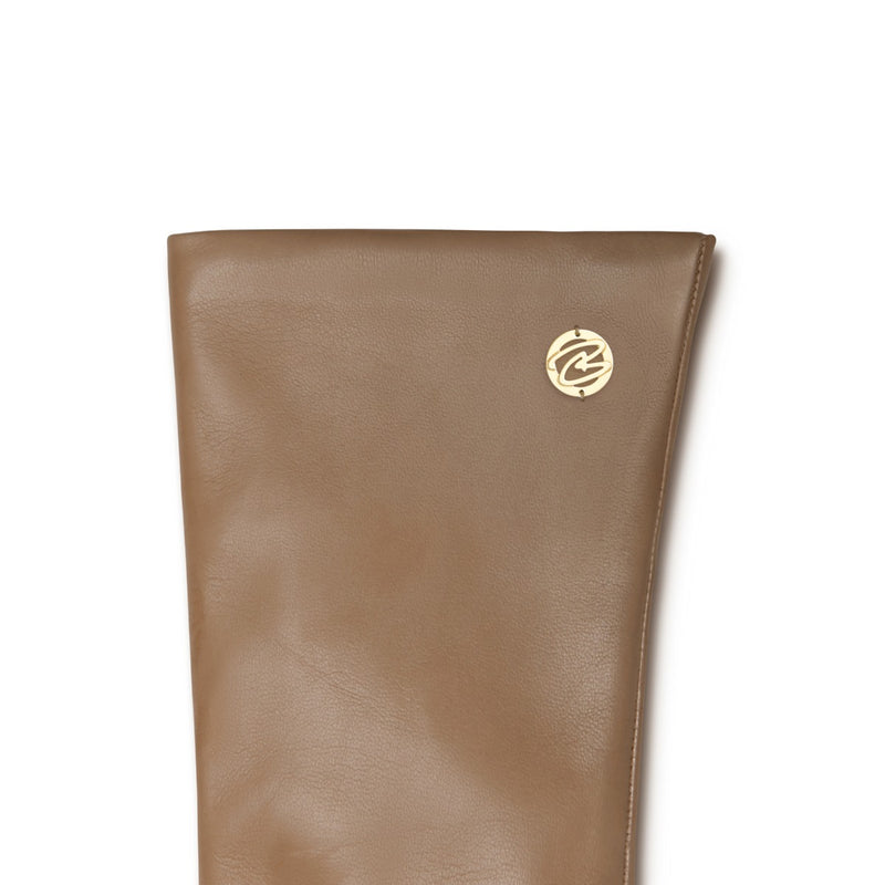 Isabel Bernard Honoré Eleanor taupe goatskin leather gloves IB67000-378-6.5-zoom-
