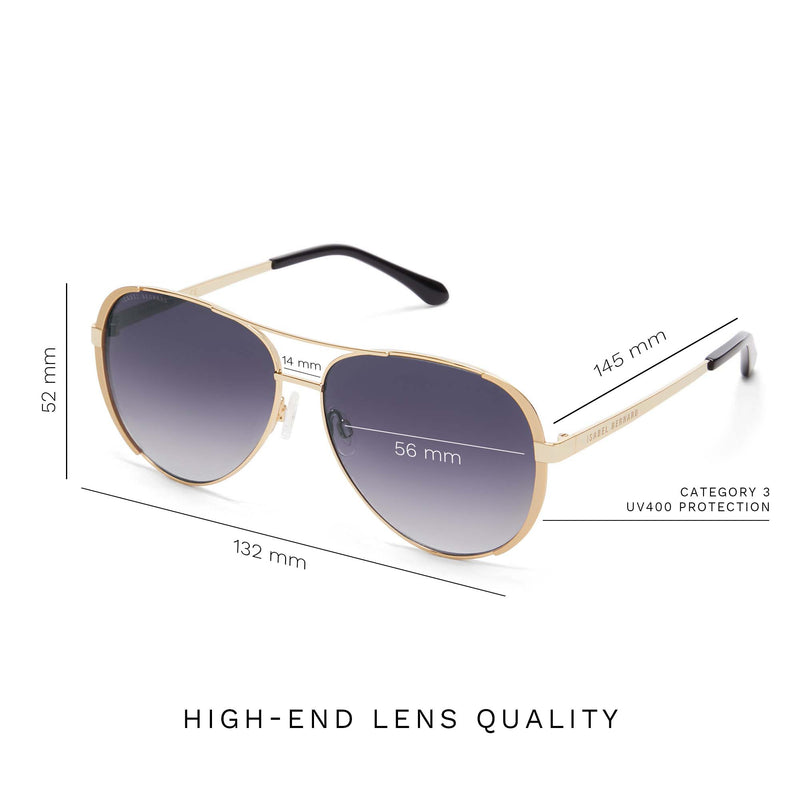 Isabel Bernard La Villette Ruby Gold-coloured Aviator Sunglasses IB400004-15-01-zoom-