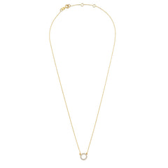 Beloro Jewels Monte Napoleone Irene 9 karat gold necklace with zirconia stones BO340048