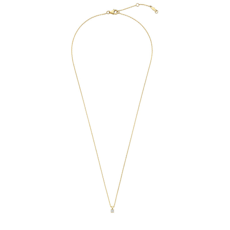 Isabel Bernard De la Paix Céline 14 Carat Golden Necklace | diamond 0.05 ct | IBD350001-zoom-