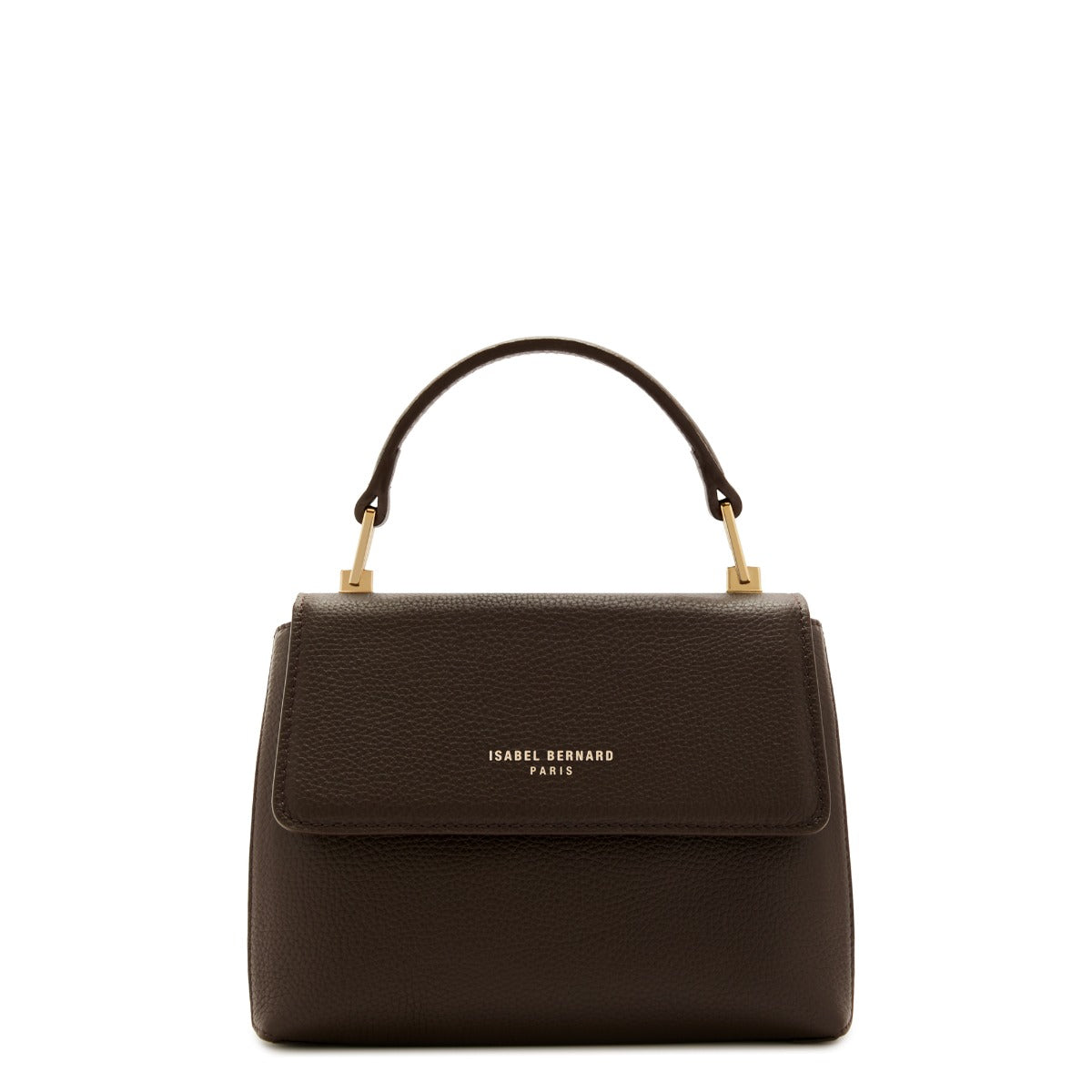 Isabel Bernard Femme Forte Heline Brown Calfskin Leather Handbag IB21130