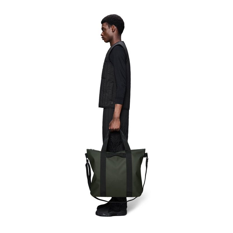 Rains Green Tote Bag R14150-03-zoom-