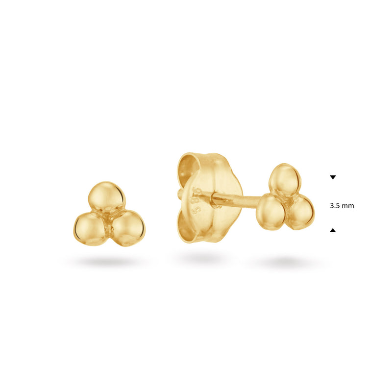 Jackie Gold Old Mill 14 Karat Gold Studs JKE25.432-zoom-