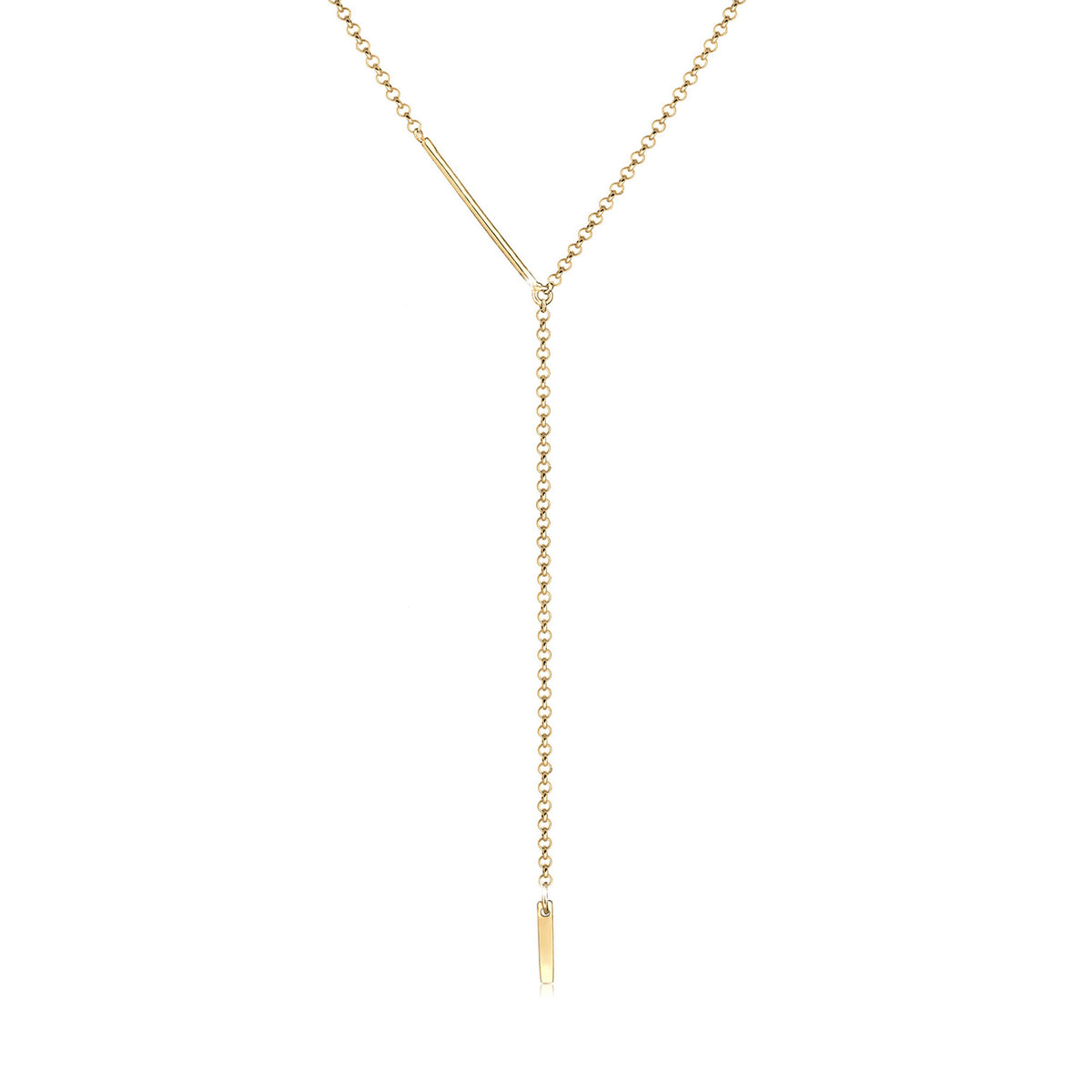 Elli 925 Sterling Silver Y Chain Necklace 2004-BF-0007738-001