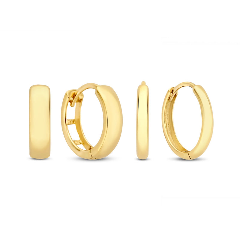 Isabel Bernard Cadeau d'Isabel 14 Carat Golden Earrings Set IB90147-zoom-