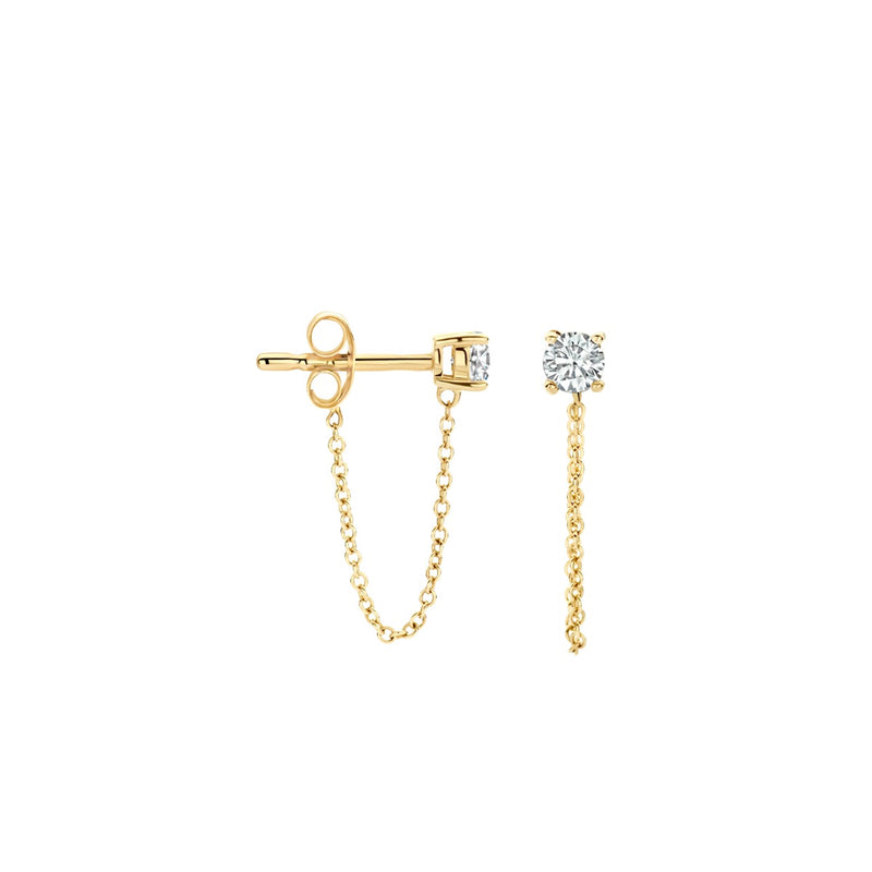 Blush 14 karat gold Ear Stud 7345YZI-zoom-