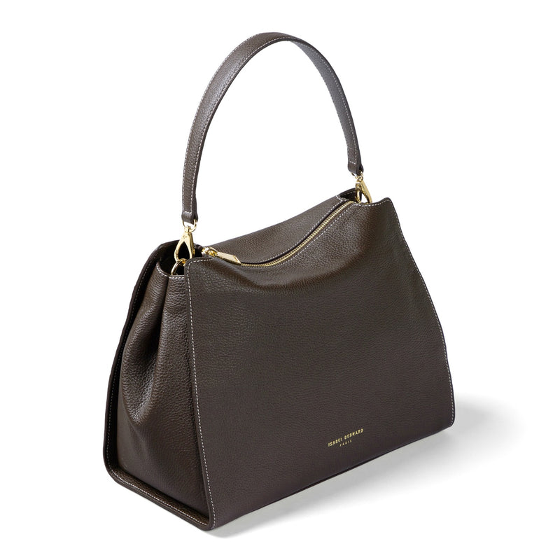 Isabel Bernard Honoré Emma Dark Brown Shoulder Bag IB21134-031-zoom-
