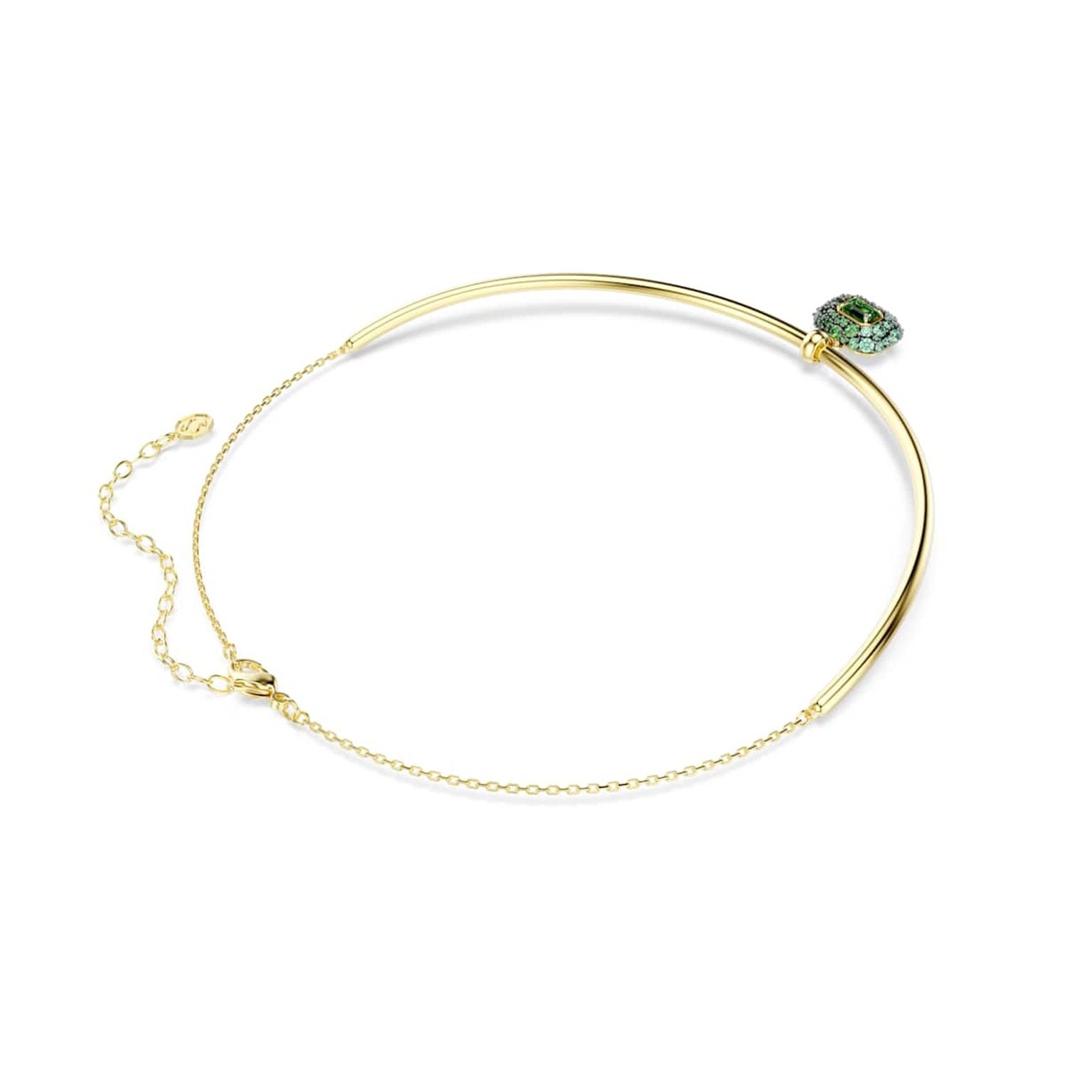 Swarovski Sublima Glam Gold-Tone Choker with Green Accents 5760763
