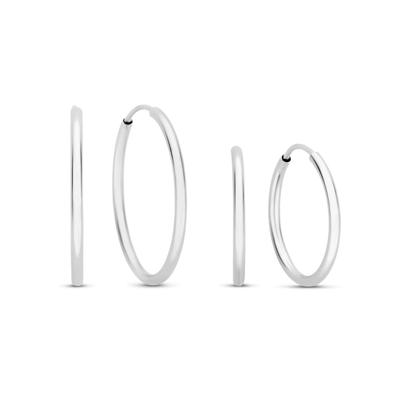 Isabel Bernard Cadeau d'Isabel 14 Carat Whitegold Earrings set IB90076-zoom-