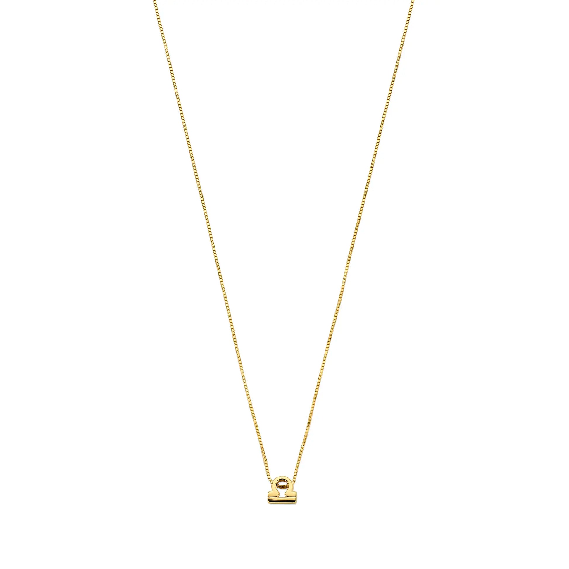 Isabel Bernard Étoiles d’Or Libra 14 Carat Gold Venetian Necklace With Horoscope IB340184