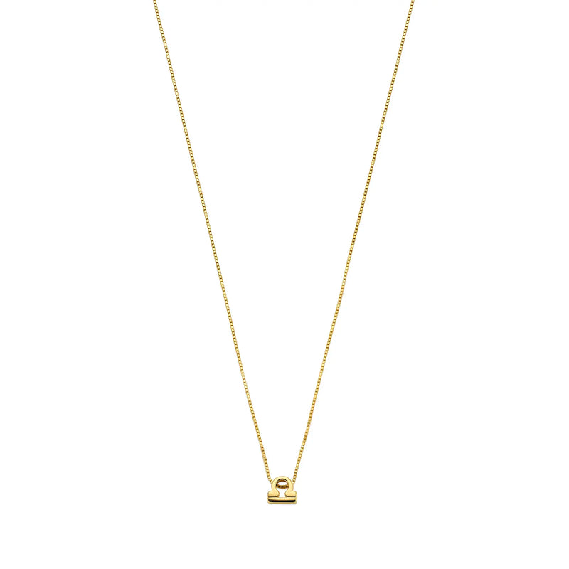 Isabel Bernard Étoiles d’Or Libra 14 Carat Gold Venetian Necklace With Horoscope IB340184-zoom-