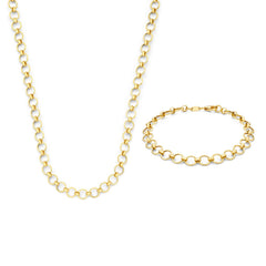 Isabel Bernard Cadeau d'Isabel 14 karat gold necklace and bracelet gift set IB90178