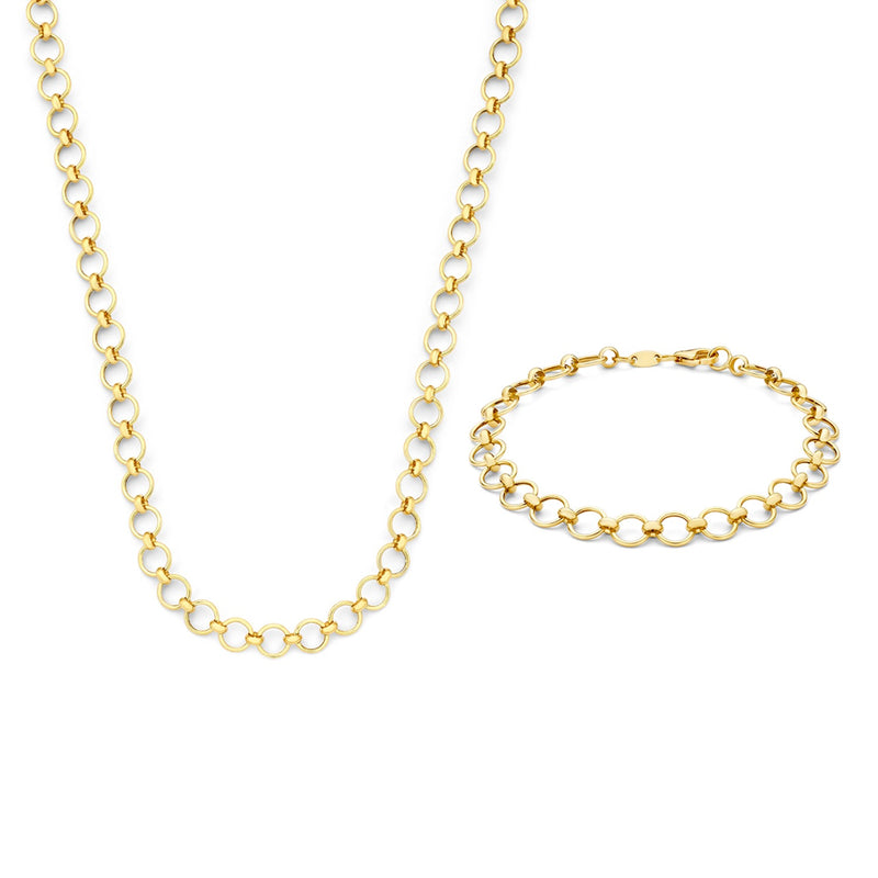 Isabel Bernard Cadeau d'Isabel 14 karat gold necklace and bracelet gift set IB90178-zoom-