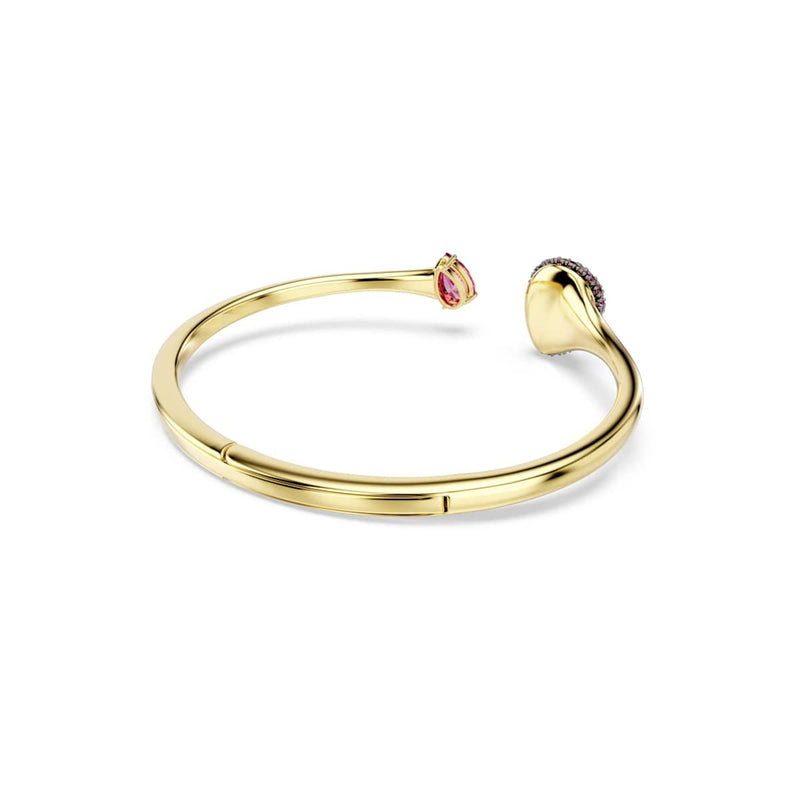 Swarovski Sublima Glam Gold-Tone Bangle with Red Accents 5752896-zoom-