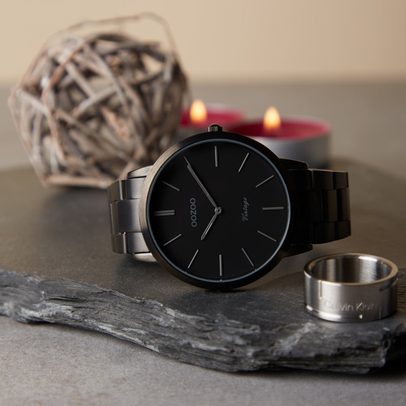 OOZOO Vintage Black Watch C20025-zoom-