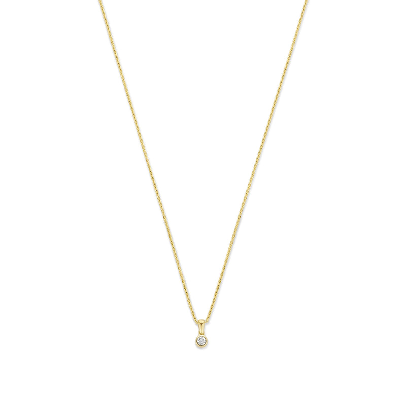 Isabel Bernard De La Paix Inaya 14 Carat Golden Necklace | diamond 0.01 ct | IBD350021-zoom-