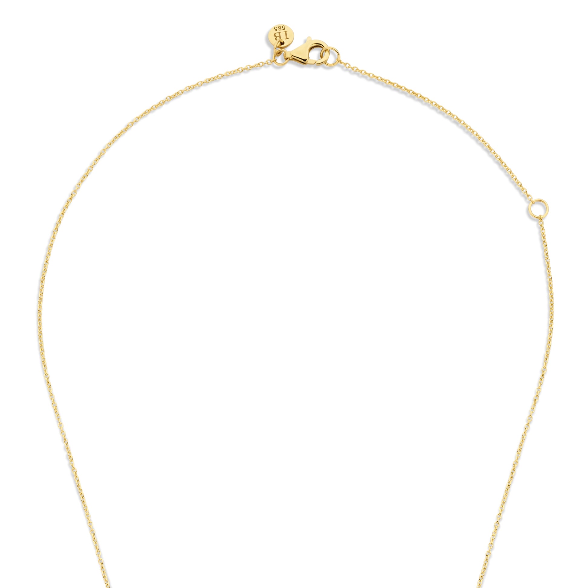 Isabel Bernard 14 Carat Golden Belleville Anna Necklace IB340047 (Length 40.00-45.00 cm)