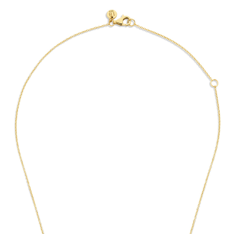 Isabel Bernard 14 Carat Golden Belleville Anna Necklace IB340047 (Length 40.00-45.00 cm)-zoom-
