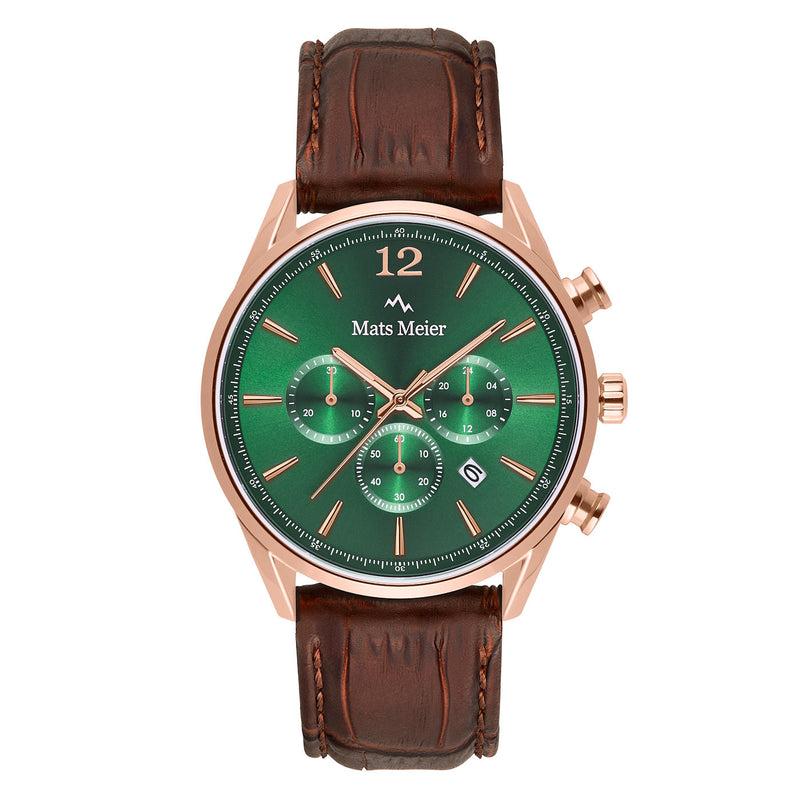 Mats Meier Grand Cornier Chrono Green/Rosegold coloured Watch MM00114-zoom-