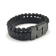 Josh Black Bracelet 24966-BRA-VB/BLACK/L