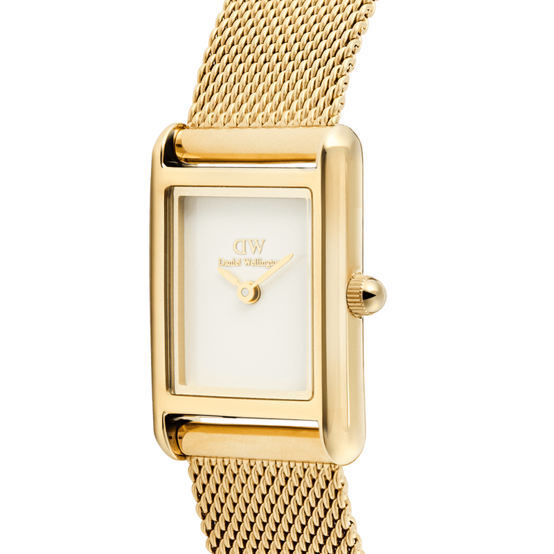 Daniel Wellington Bound Mini Evergold White Women's Watch DW00100928-zoom-