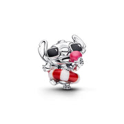 Pandora Disney 925 Sterling Silver Murano Glass and Enamel Disney Stitch Summer Fun Charm 794642C01