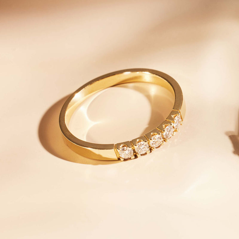 Isabel Bernard De la Paix Madeline 14 Carat Gold Ring | diamond 0.20 ct | IBD330018-48-zoom-