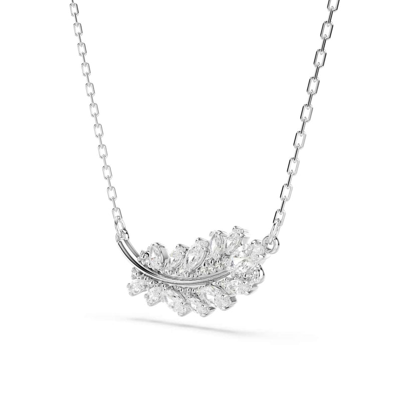 Swarovski Vienna Feather Silver-Tone Necklace 5756111-zoom-