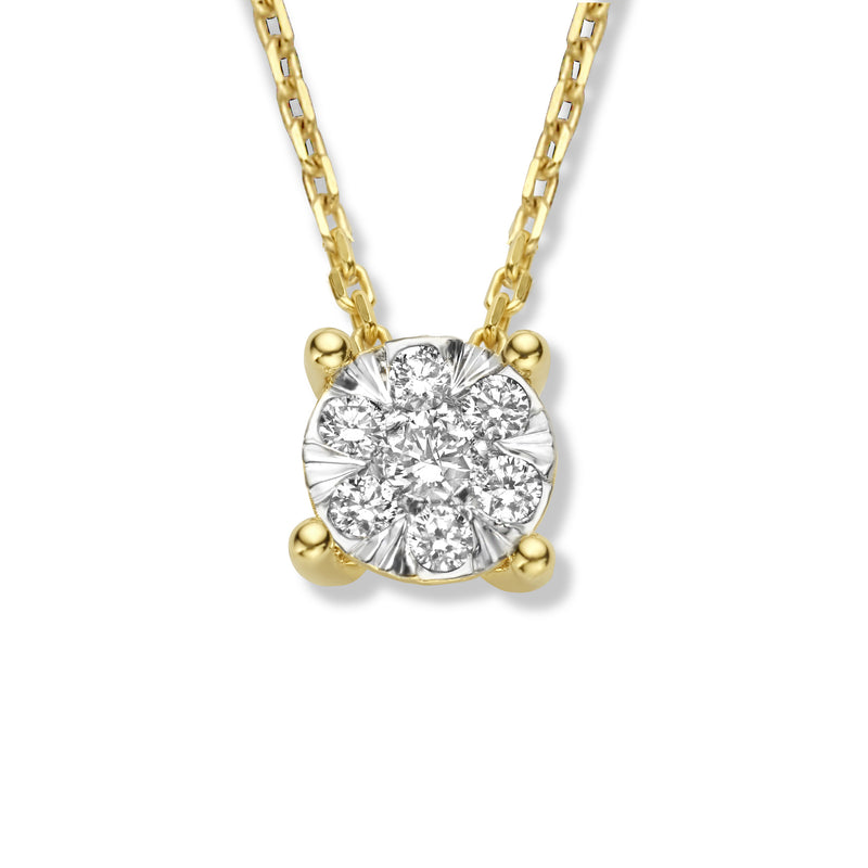 Isabel Bernard De la Paix Hanaé 14 Carat Golden Necklace | diamond 0.14 ct | IBD350008-zoom-