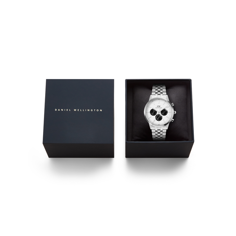 Daniel Wellington Iconic Chronograph White Men's Watch DW00100872-zoom-