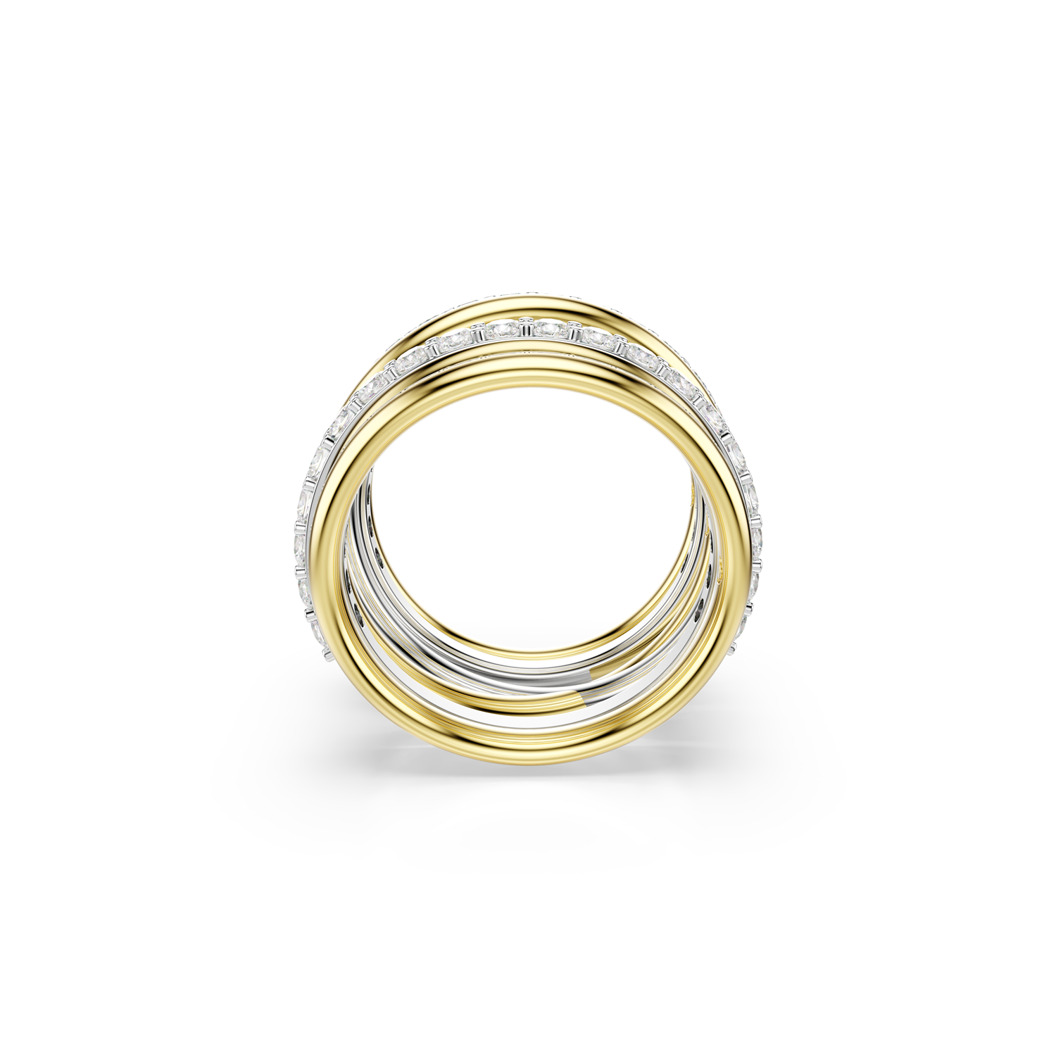 Swarovski Hyperbola Gold Plated 5740413 Metal Ring 5740414