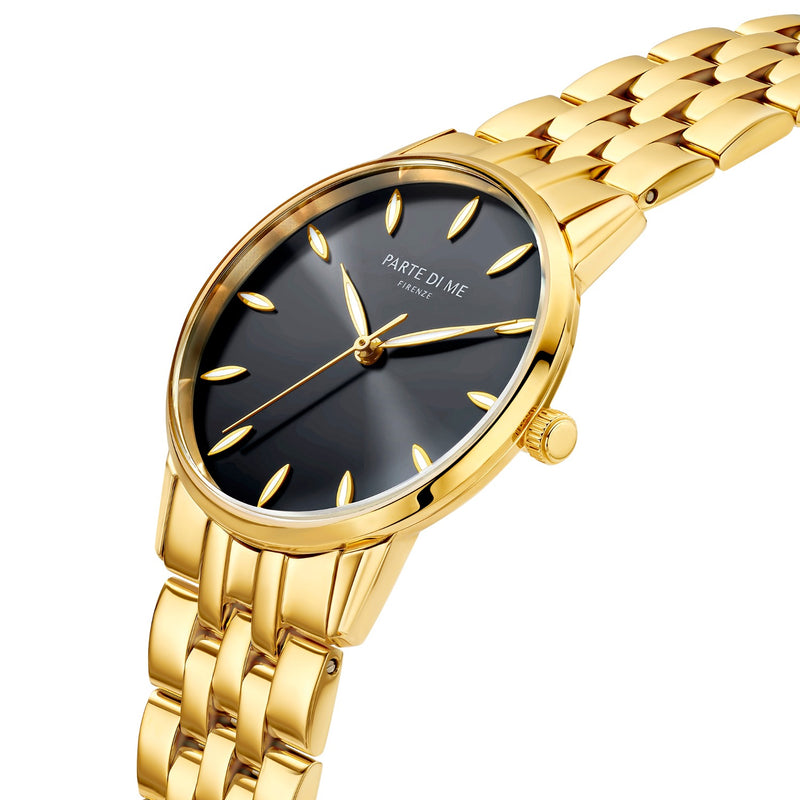 Parte Di Me Orologio round ladies watch gold coloured and black PDM09044-zoom-