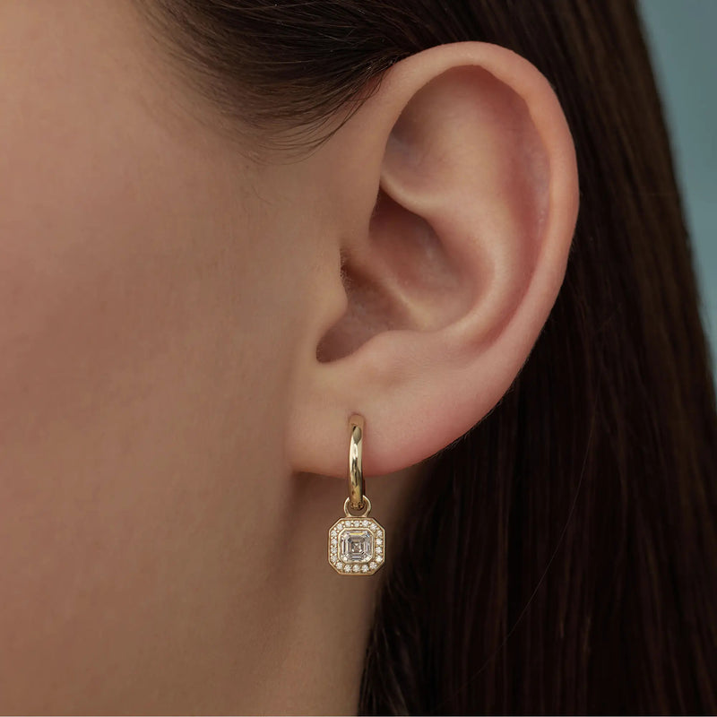 Beloro Jewels Monte Napoleone Sofia 9 carat gold Hoop Earrings BO360041-zoom-