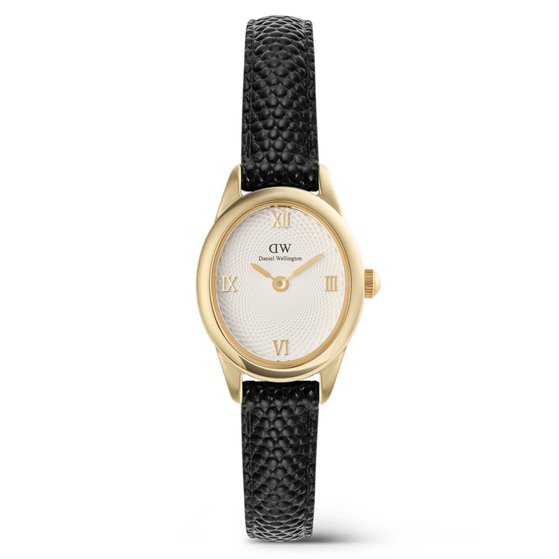 Daniel Wellington Ophelia Mini Black Lizard Gold-coloured Women's Watch DW00100890-zoom-