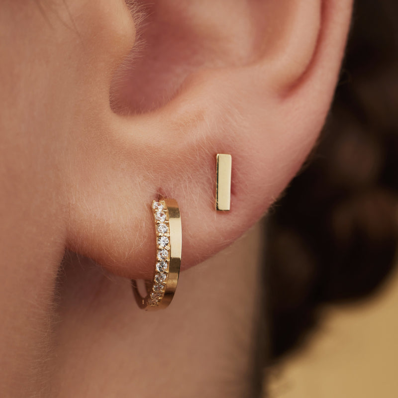 Isabel Bernard Cadeau d'Isabel 14 Carat Golden Earrings Set IB90096-zoom-