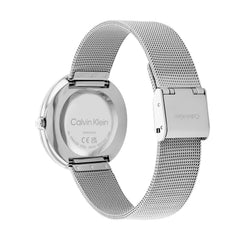 Calvin Klein Twisted Bezel Silver Women's Watch 2002-CK25200011