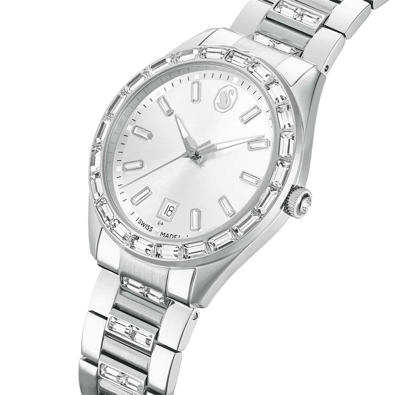 Swarovski Matrix Silver-Tone Steel Watch 5734665-zoom-