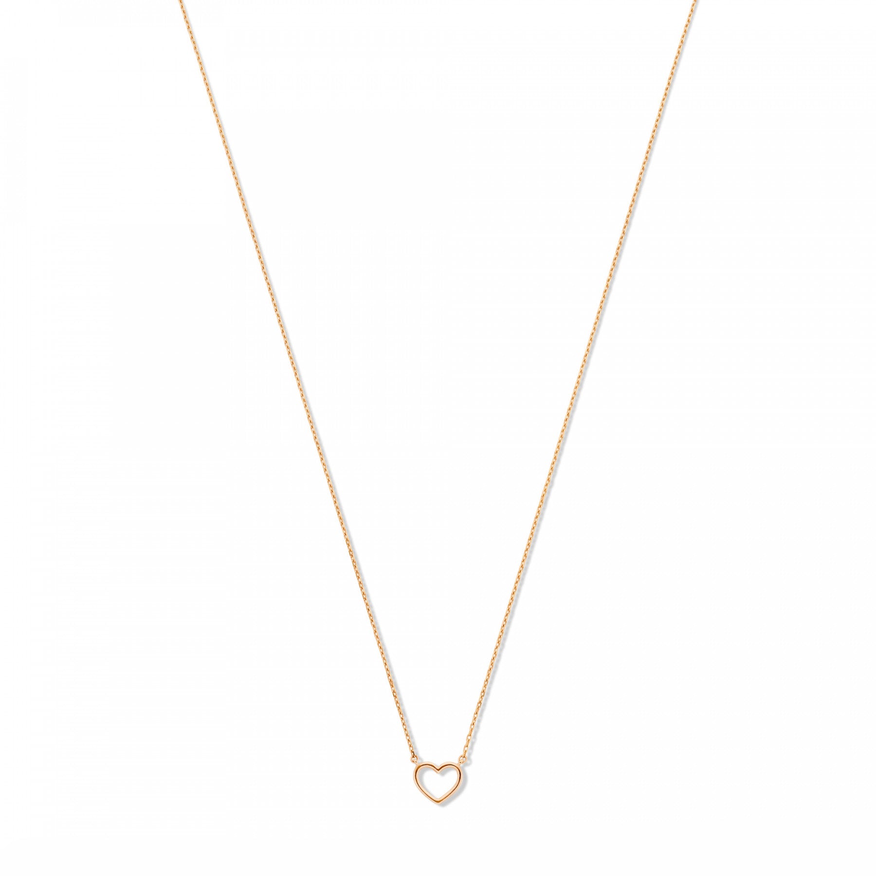 Isabel Bernard La Concorde Amore 14 Carat Rosegold NecklacewithHeart IB340063