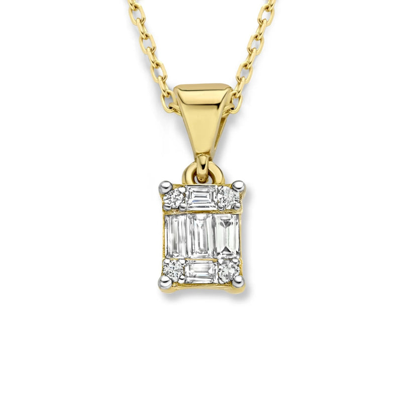 Isabel Bernard De la Paix Maxime 14 Carat Golden Necklace | diamond 0.11 ct | IBD350017-zoom-